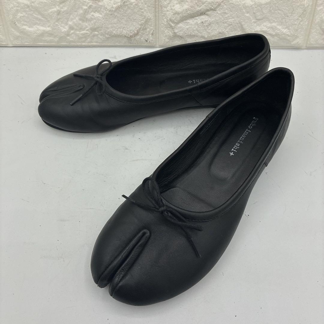 【美品】ユウコイマニシプラス HACHI 足袋シューズ 39 ブラック タビ