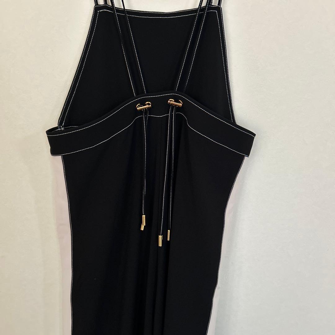 グレースコンチネンタル　配色サロペット