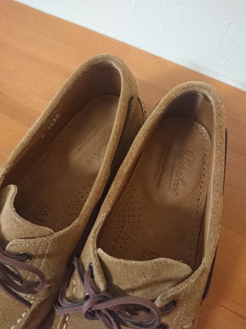 ブラウン スエード モカシン シューズ