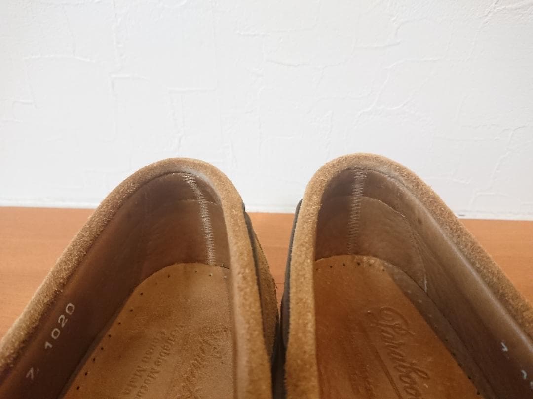 ブラウン スエード モカシン シューズ