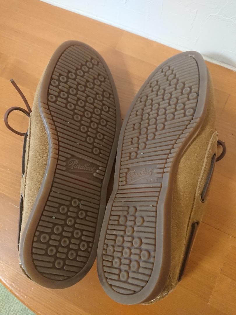 ブラウン スエード モカシン シューズ