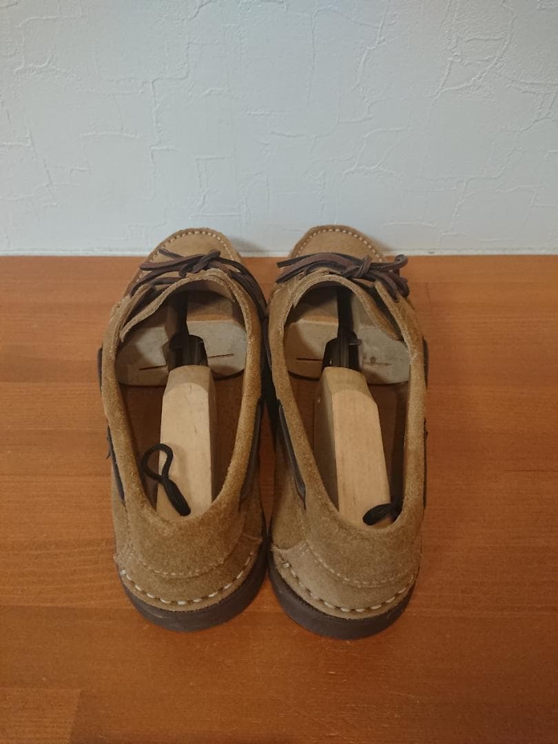 ブラウン スエード モカシン シューズ