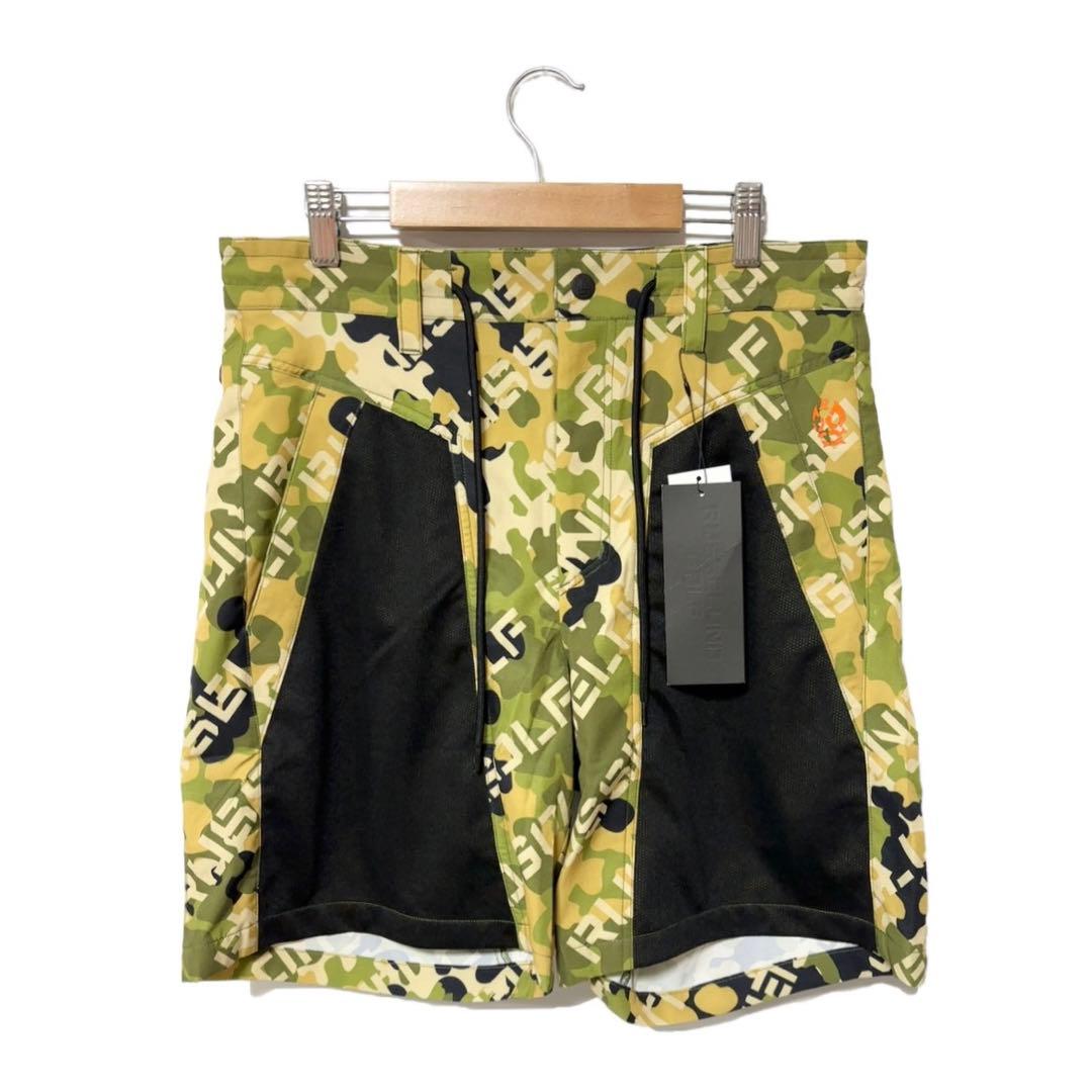新品 ラッセルノ ゴルフ メッシュ ポケット ショーツ カーキ カモ XL 6