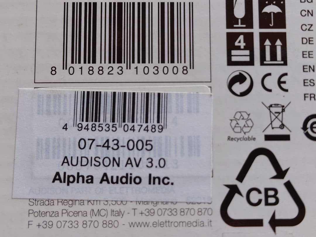 Audison Voce AV 3.0 オーディソン　ヴォーチェ　未使用品