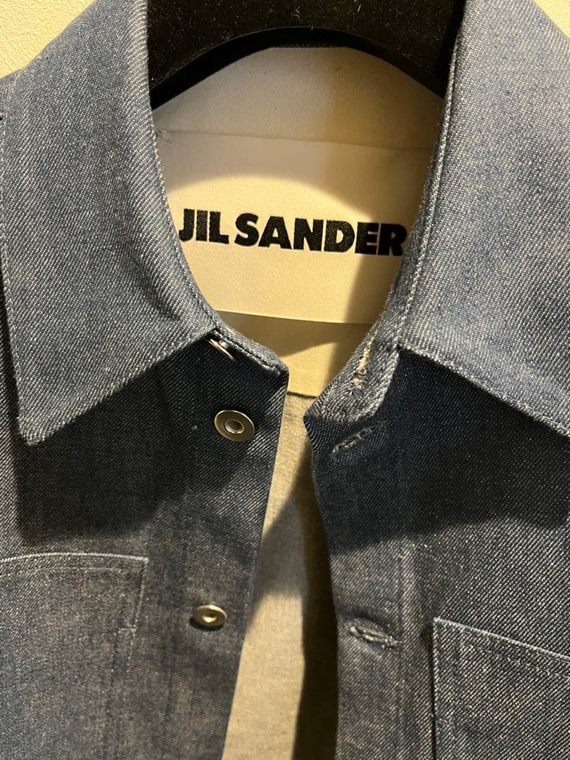 JIL SANDER デニムジャケット エルボーレザーパッチ 44