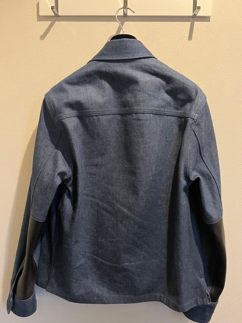 JIL SANDER デニムジャケット エルボーレザーパッチ 44