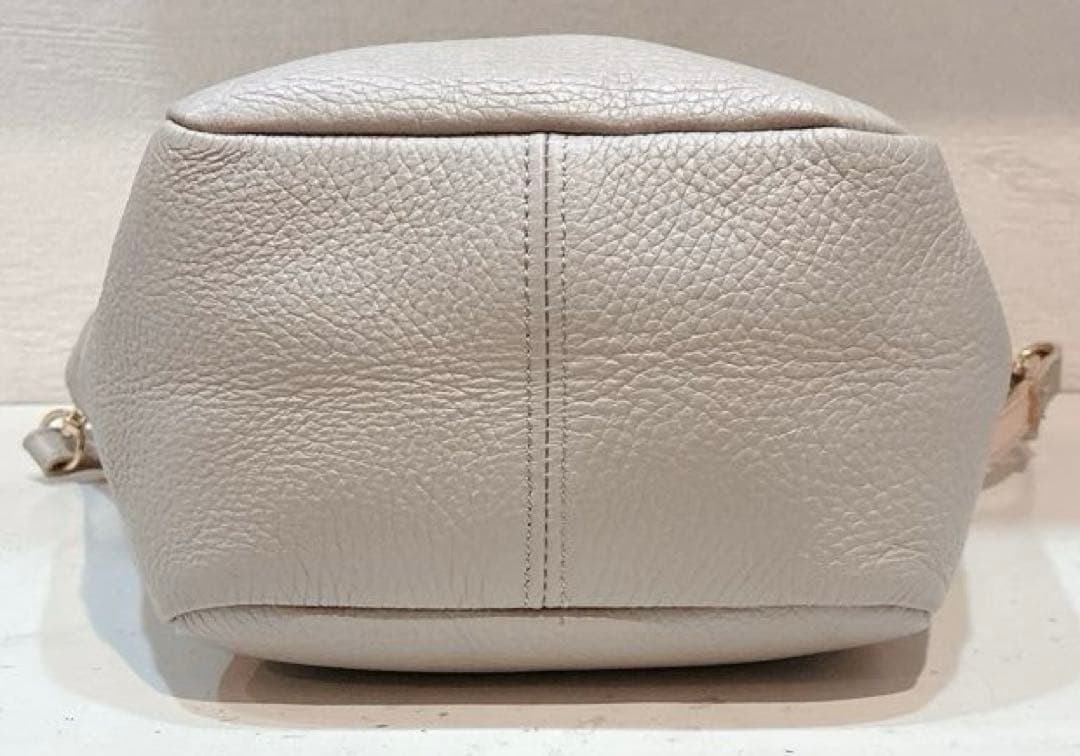 【極美品】YOUNG&OLSEN プチレザートート　2way ベージュ