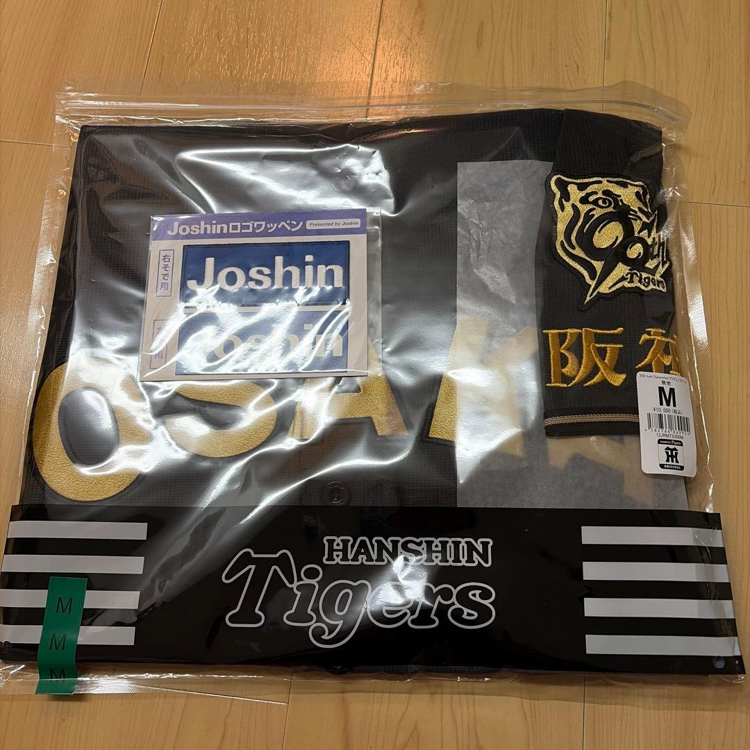 ✨新品✨阪神タイガースB-LUCK DYNAMITE 黒 ユニフォーム 無地 M