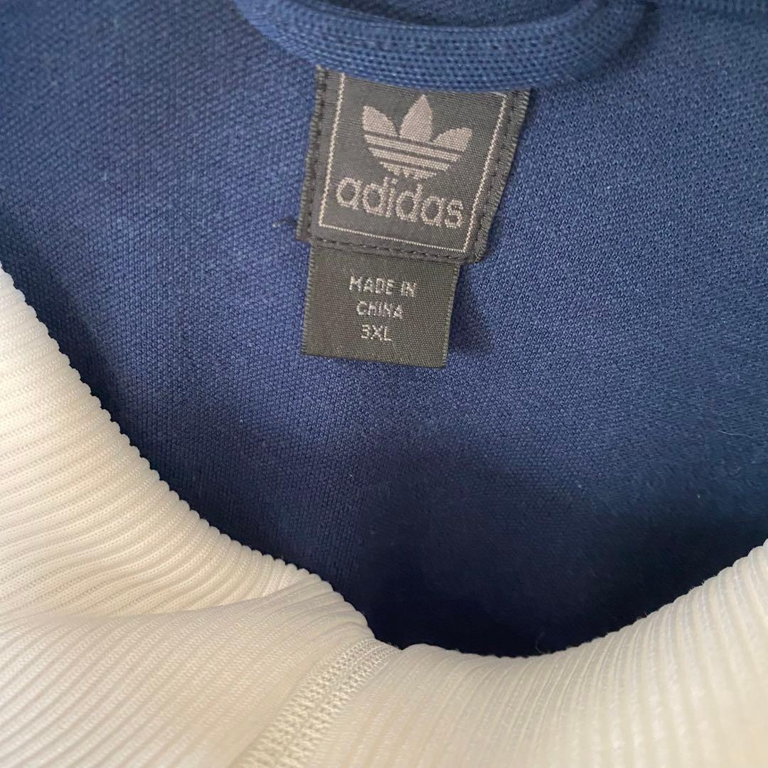 アディダス　超オーバーサイズ　ベッケンバウアートラックジャケット　リブ襟タイプ