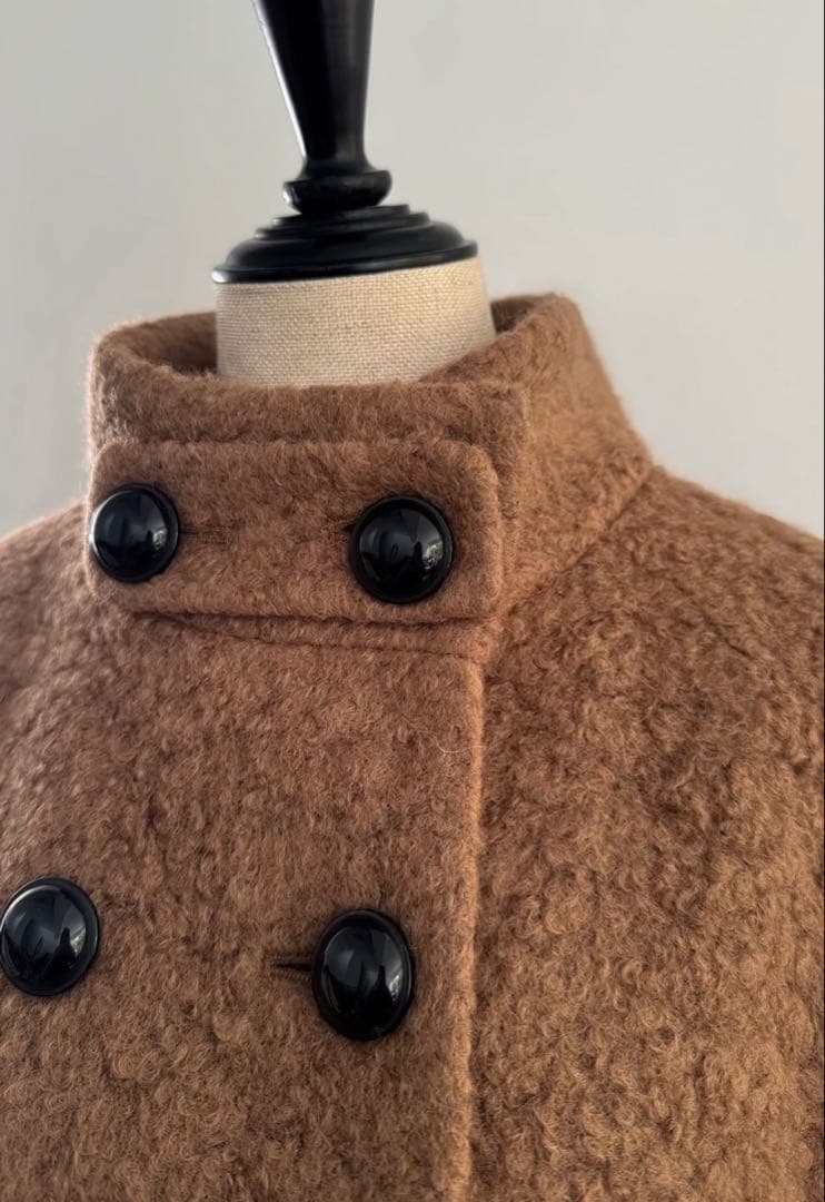 美品　シェリエ　クラシカルコート　キャメル