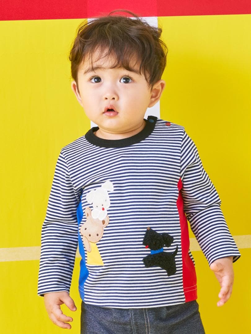 【新品 未使用】 familiar ファミリア 長袖 トップス 80cm ロンT