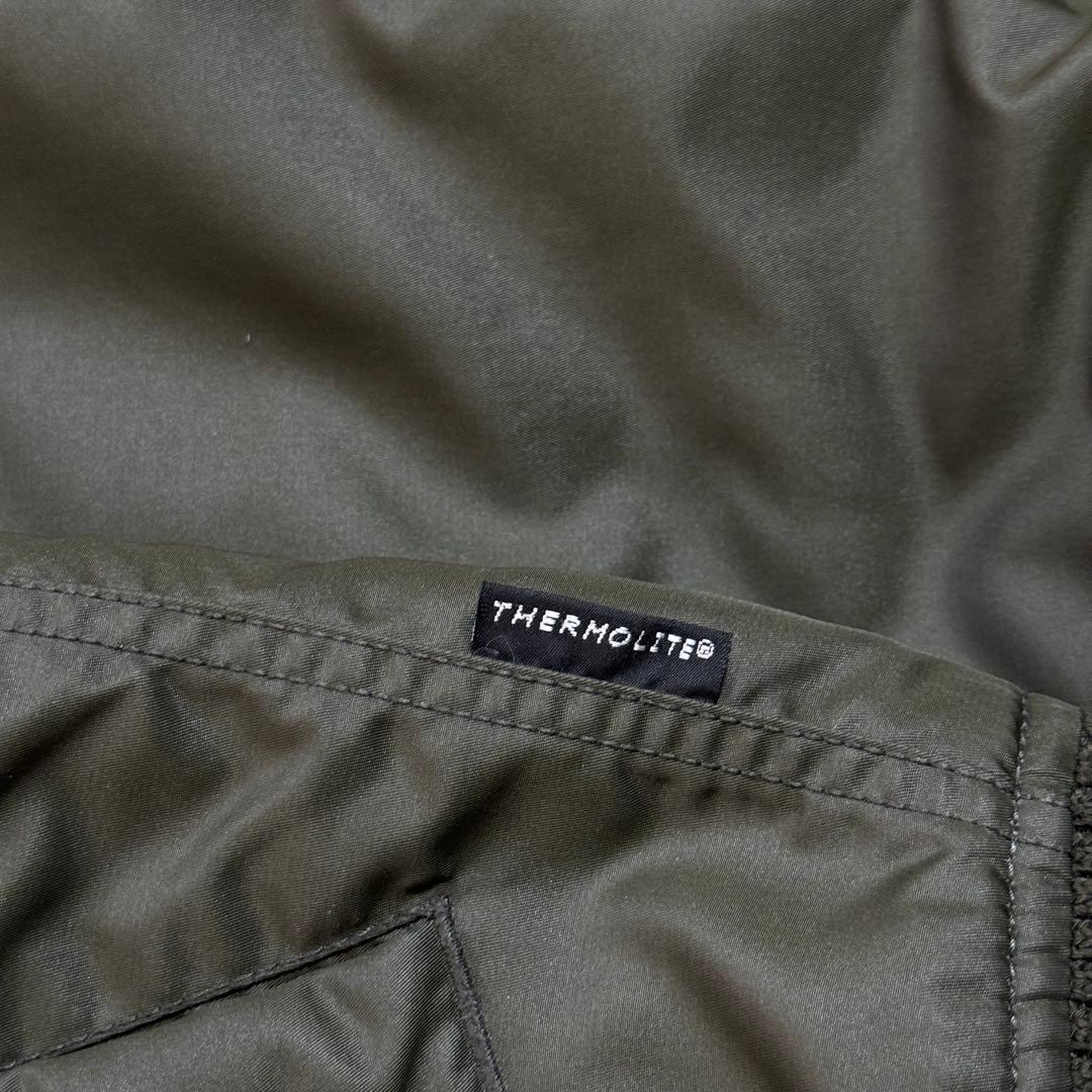 アルファインダストリーズ フーデッドリブジャケット MA-1 カーキ M