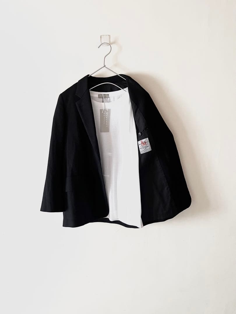 マーガレットハウエル×フォックスブラザーズ フランネルジャケット6.4万 黒