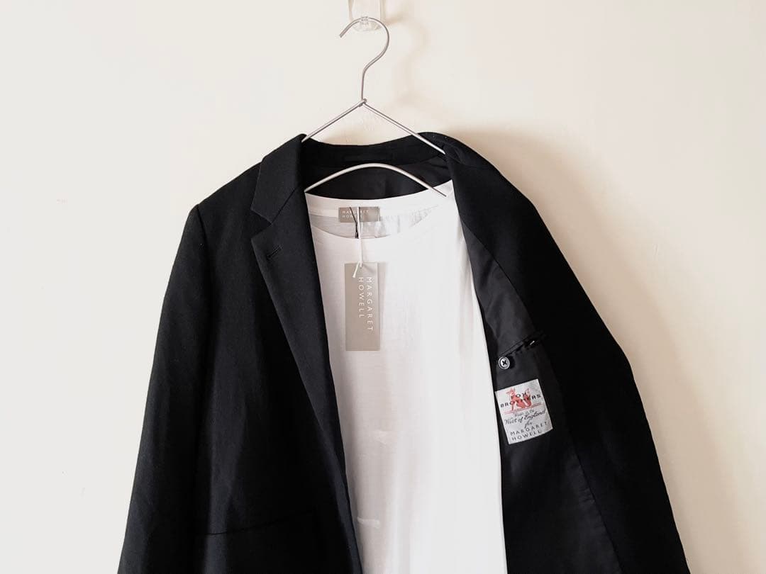 マーガレットハウエル×フォックスブラザーズ フランネルジャケット6.4万 黒