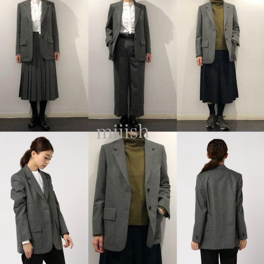 マーガレットハウエル×フォックスブラザーズ フランネルジャケット6.4万 黒