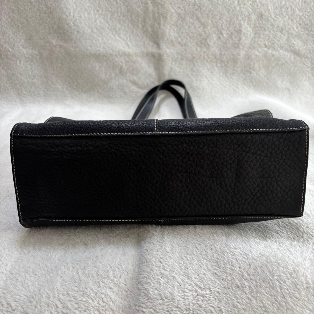 ✨美品✨ BURBERRY バーバリー レザー トートバッグ ブラック 黒 本革