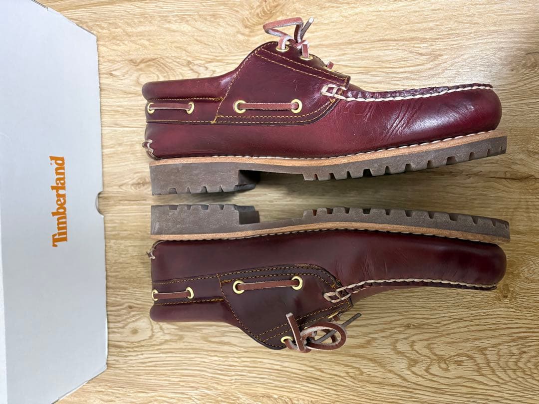 Timberland バーガンディ デッキシューズ3eye