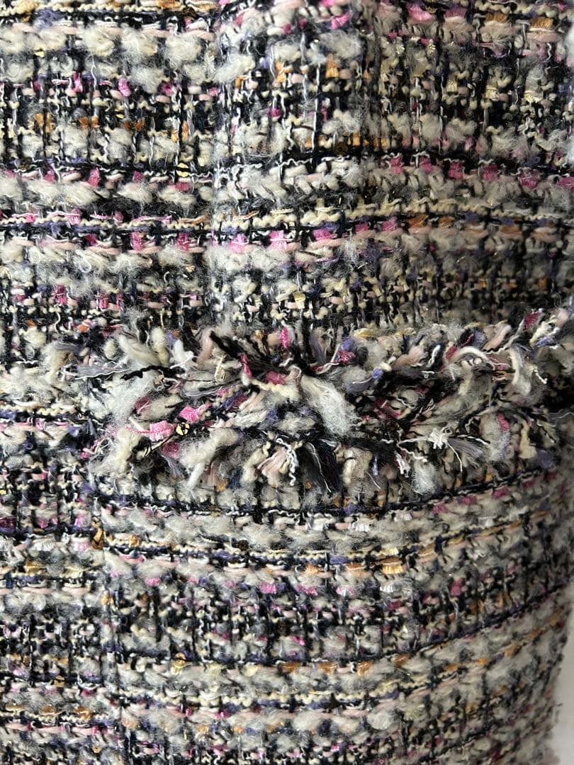 Liala x PG ノーカラー ツイードジャケット