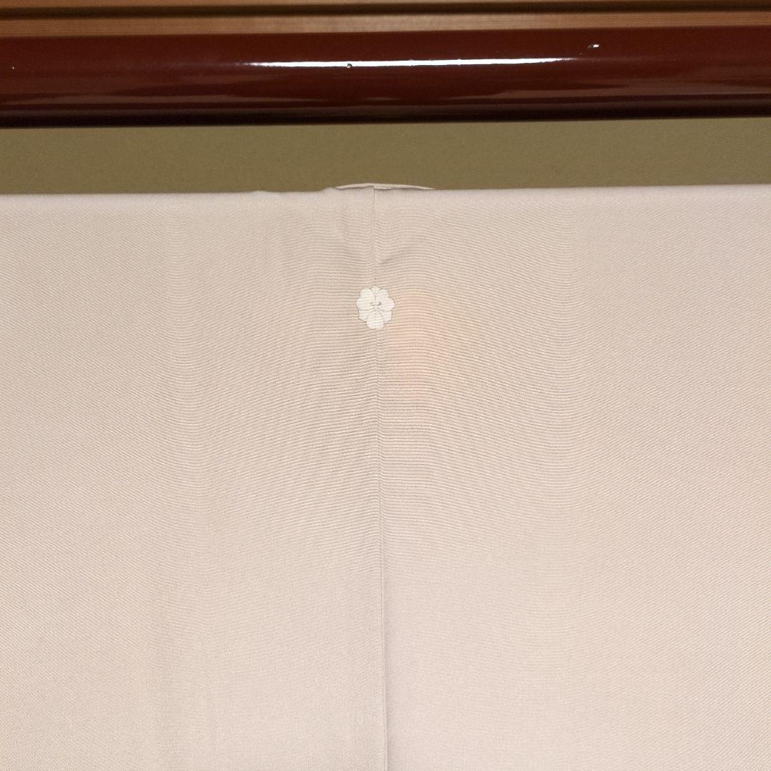 千總謹製！色留袖 ベージュ 花柄