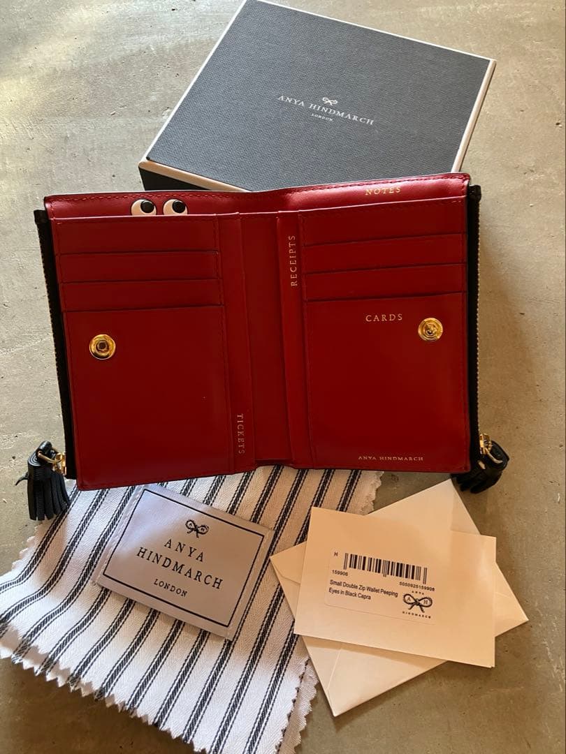 ANYA HINDMARCH ダブルジップ ウォレット