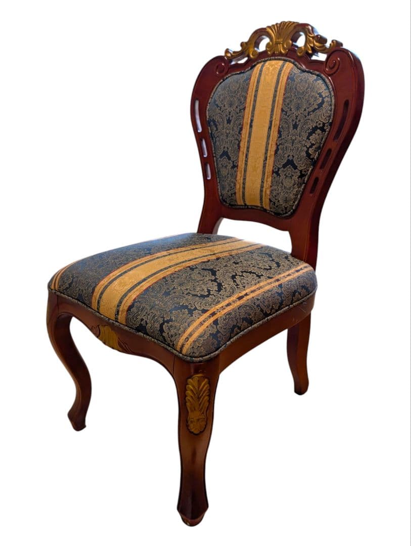 猫脚 ダイニングチェア アンティーク ヨーロッパ風 2脚セット①