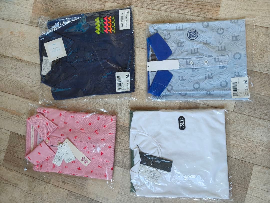 未開封4着セット　ゴルフ　ハイブランド　ポロシャツ類