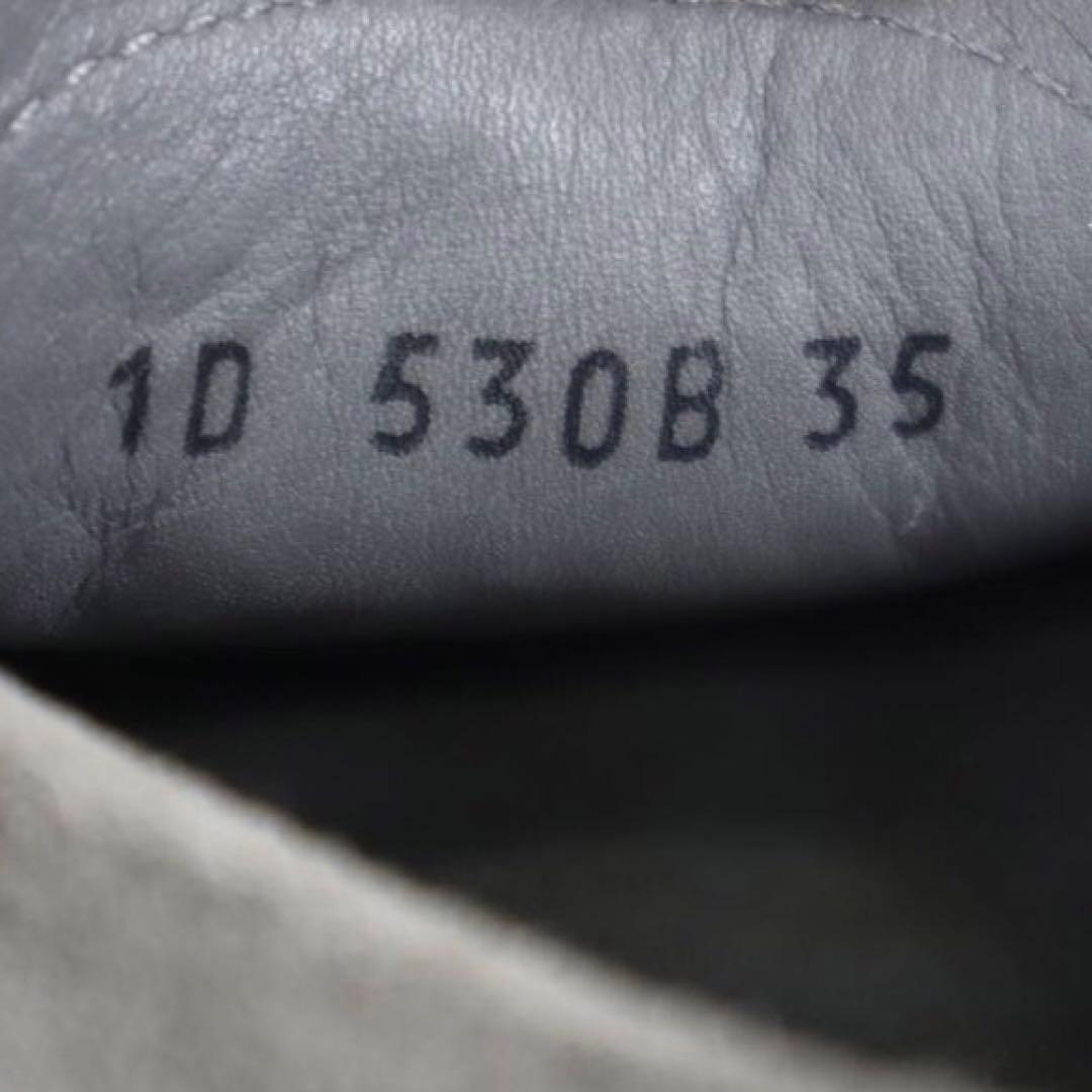 PRADA プラダ ロゴ金具付 リボントゥ スエード ドライビングシューズ 35