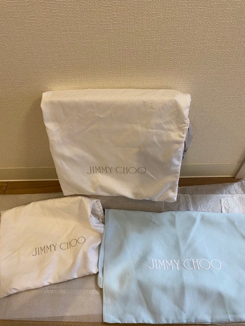 【値下げしました】JIMMY CHOO Romy100 Platinum Ice