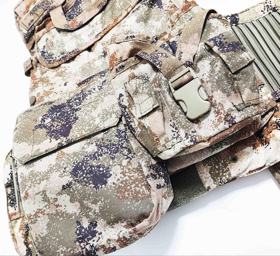 中国軍 中国人民解放軍 21式 星空荒漠迷彩 プレートキャリア 実物生地使用