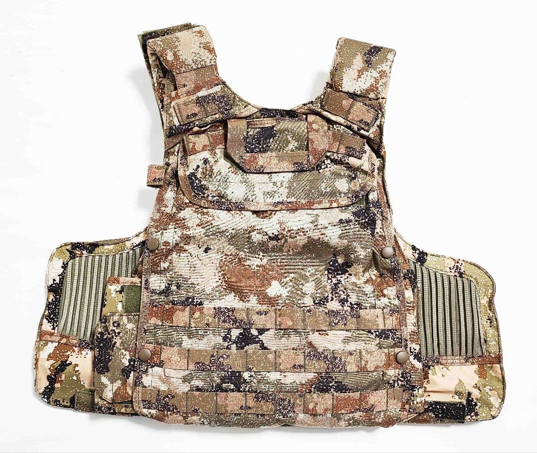 中国軍 中国人民解放軍 21式 星空荒漠迷彩 プレートキャリア 実物生地使用