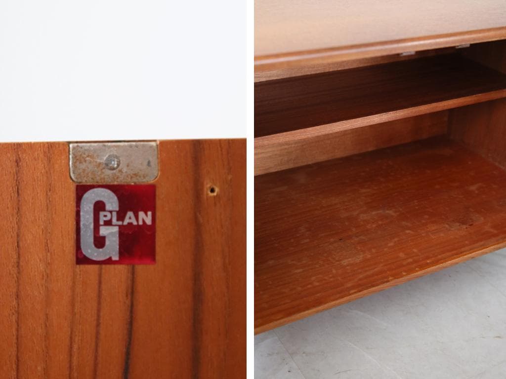 英国アンティークG-planジープラン製カップボード/キャビネット(89-294