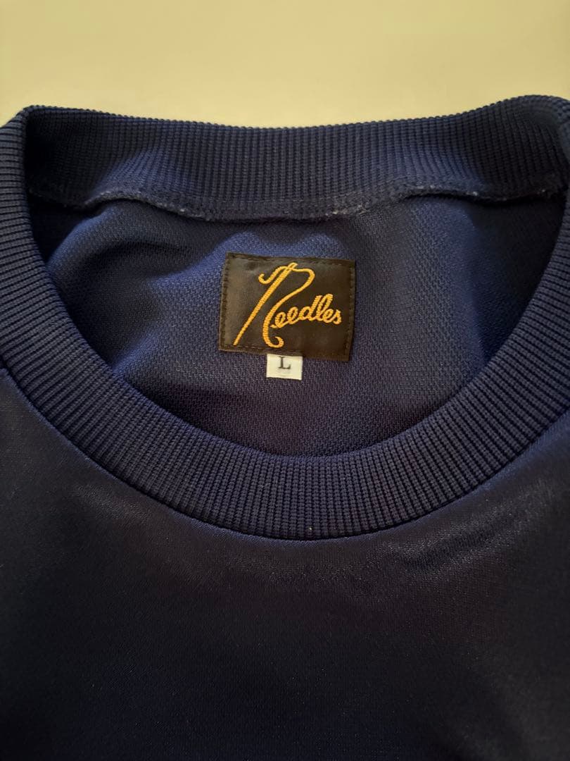 Needles ニードルズ　ネイビー スウェット ジャージ　トラッククルーネック