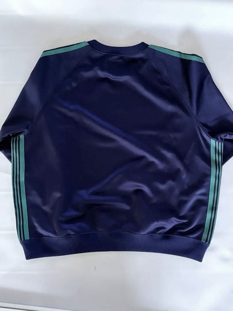 Needles ニードルズ　ネイビー スウェット ジャージ　トラッククルーネック