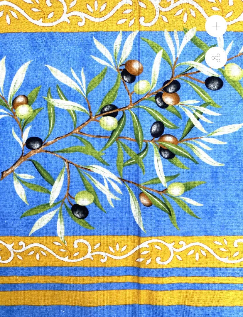 新品 プロヴァンス オリーブ柄 テーブルクロス ブルー 250×160 撥水加工