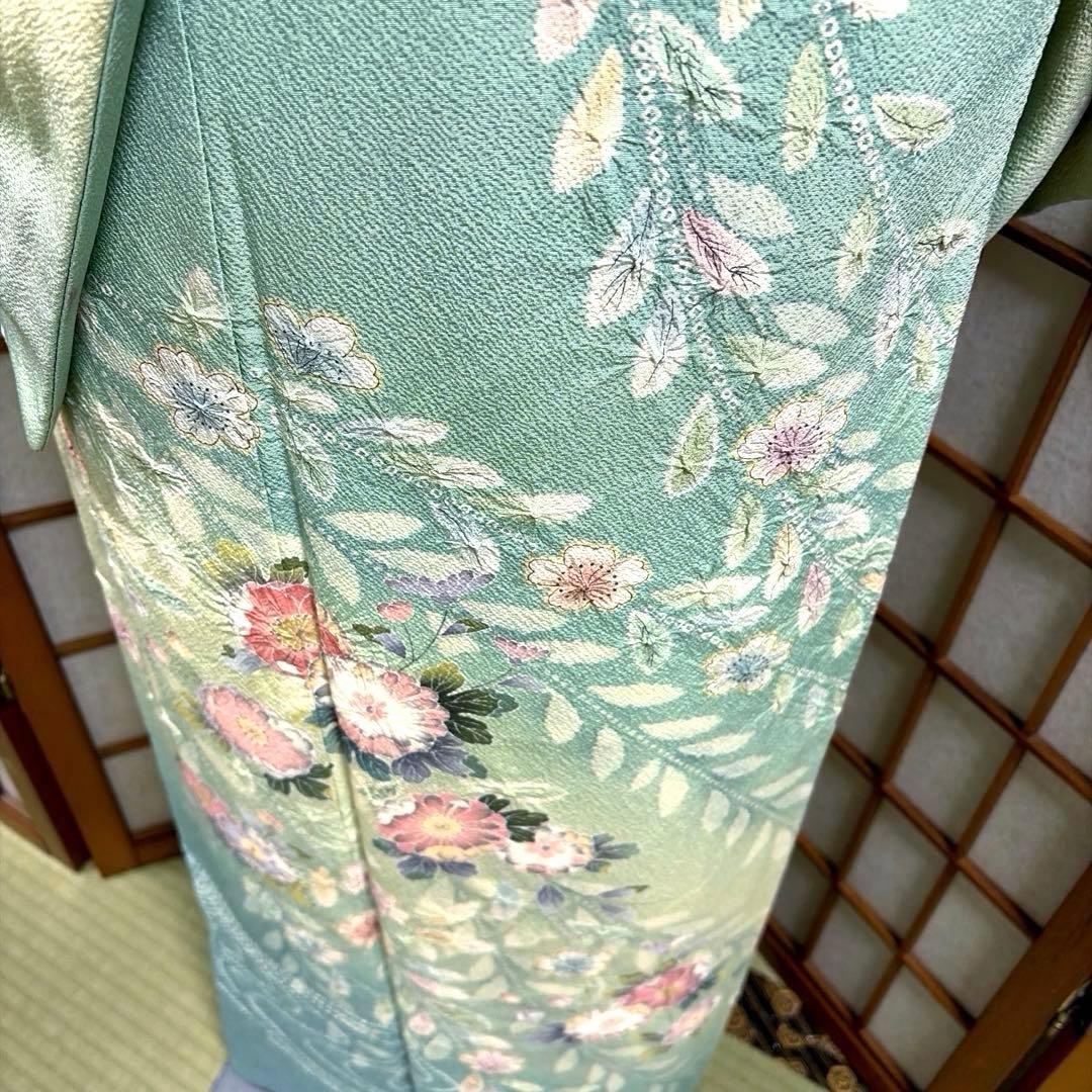 正絹　付け下げ《流れ　辻ヶ花》