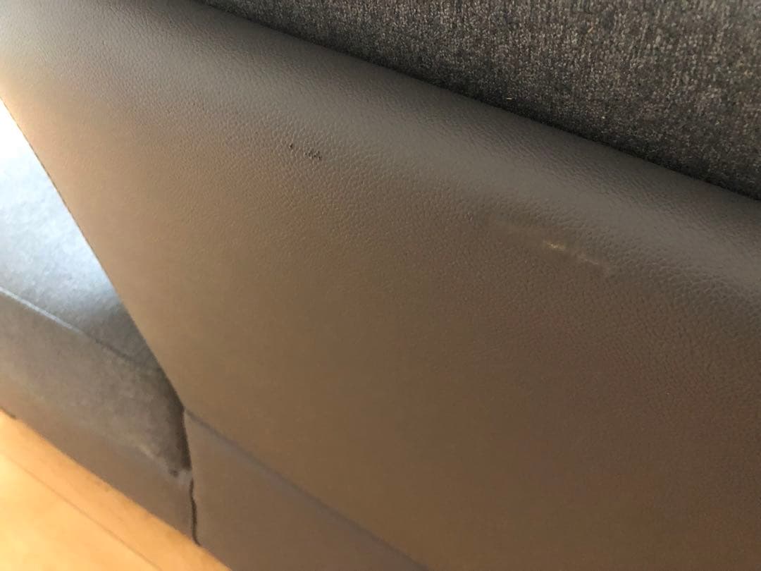 ニトリ　カウチソファ　ダークグレー L字型 コーナーソファ