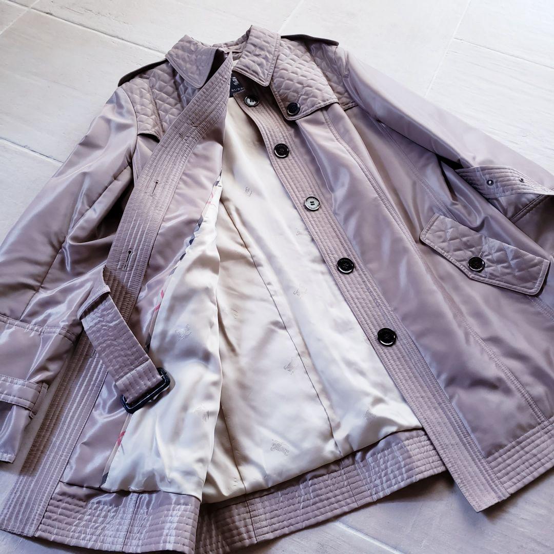 ★極美品★　BURBERRY　LONDON　キルティング　トレンチコート　44号