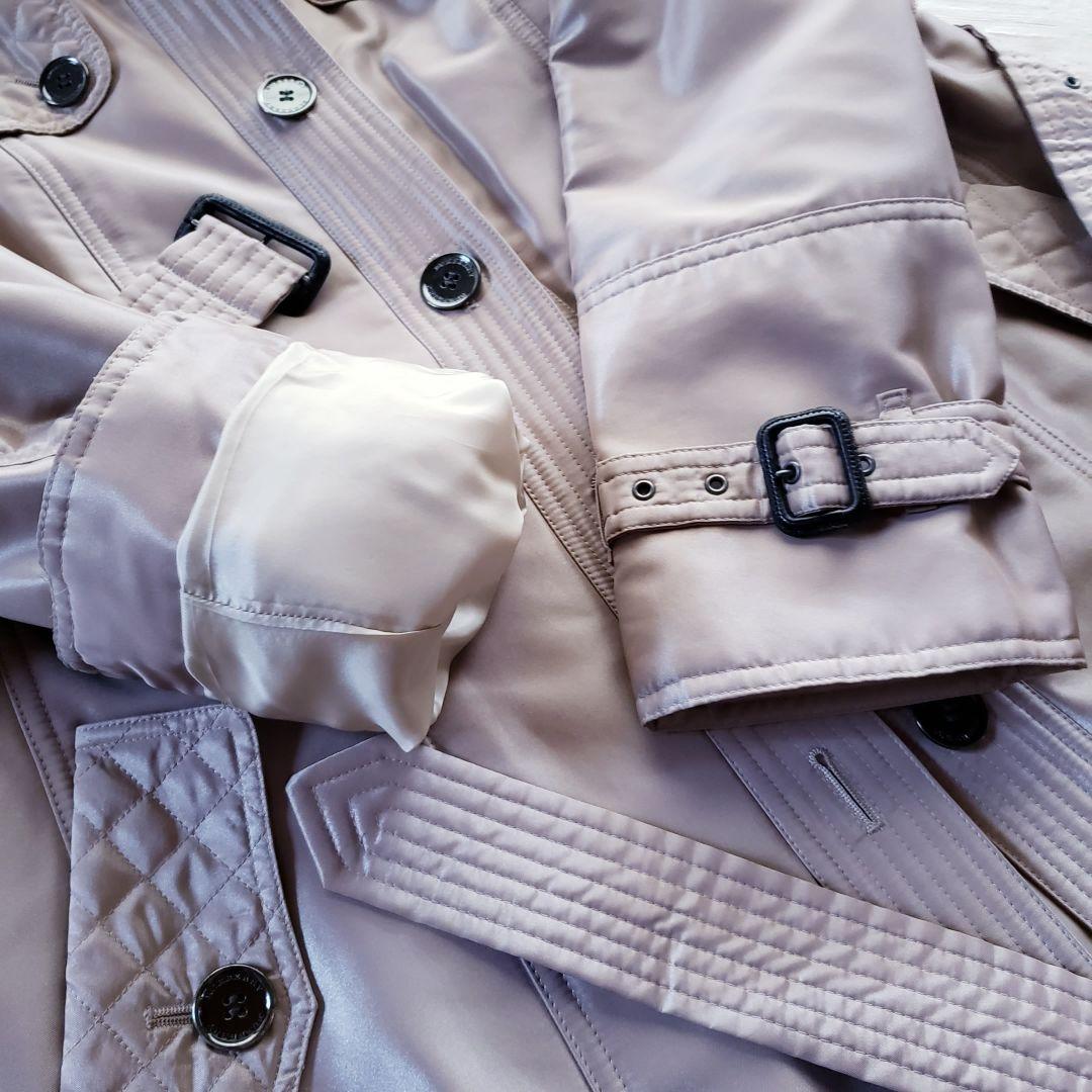 ★極美品★　BURBERRY　LONDON　キルティング　トレンチコート　44号