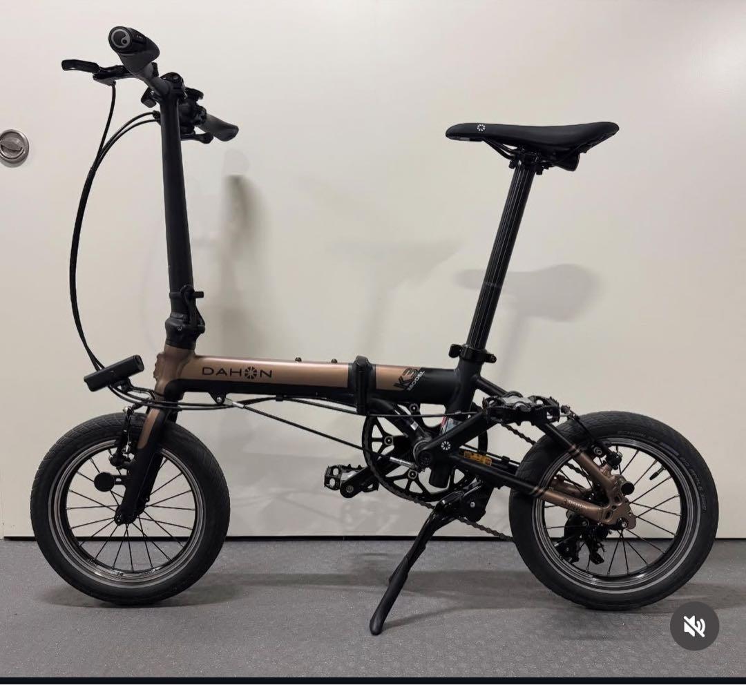 DAHON K3 折りたたみ自転車 ブラウン・ブラック 輪行袋付き