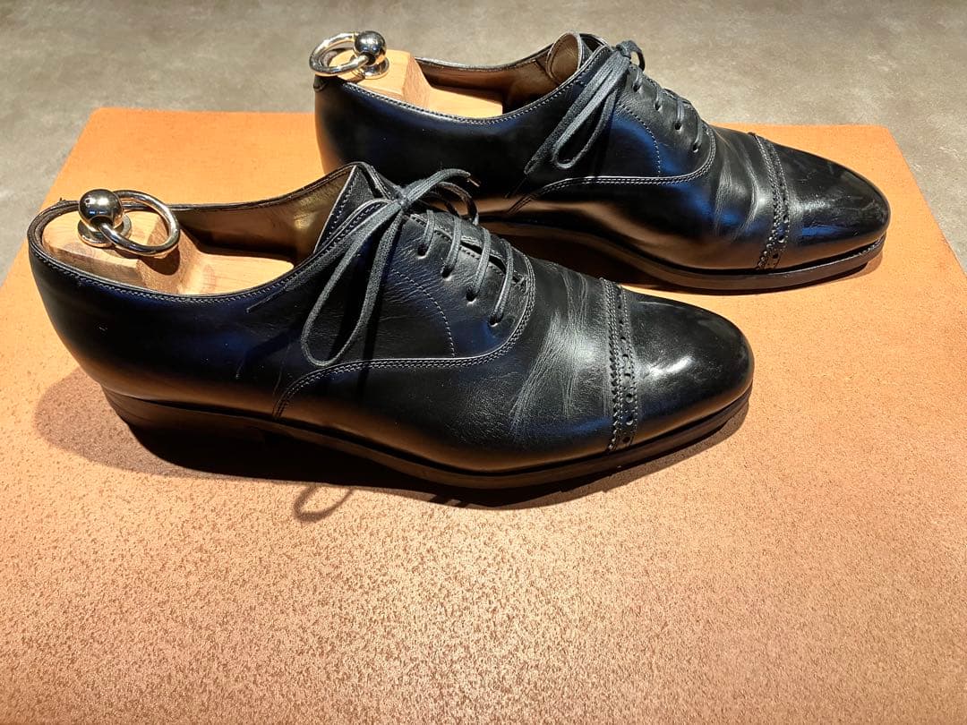 CARMINA カルミナ カルミーナ パンチドキャップトゥ サイズ6 1/2