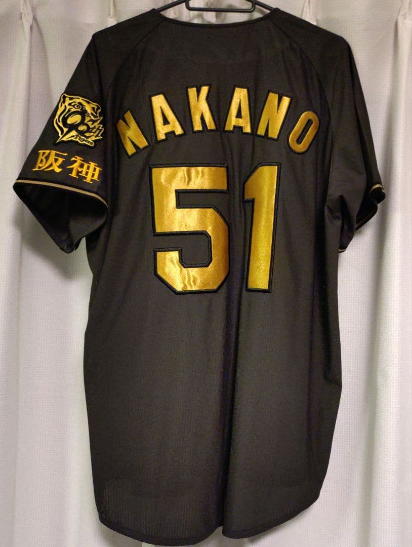 阪神タイガース 中野拓夢 ブラックダイナマイトシリーズユニフォーム L