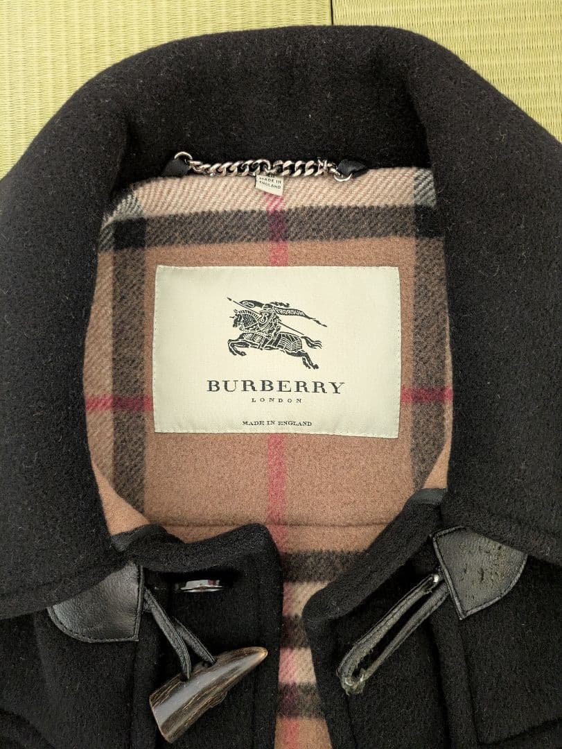 バーバリープローサム　ダッフルコート　イングランド製ビンテージ　黒サイズL