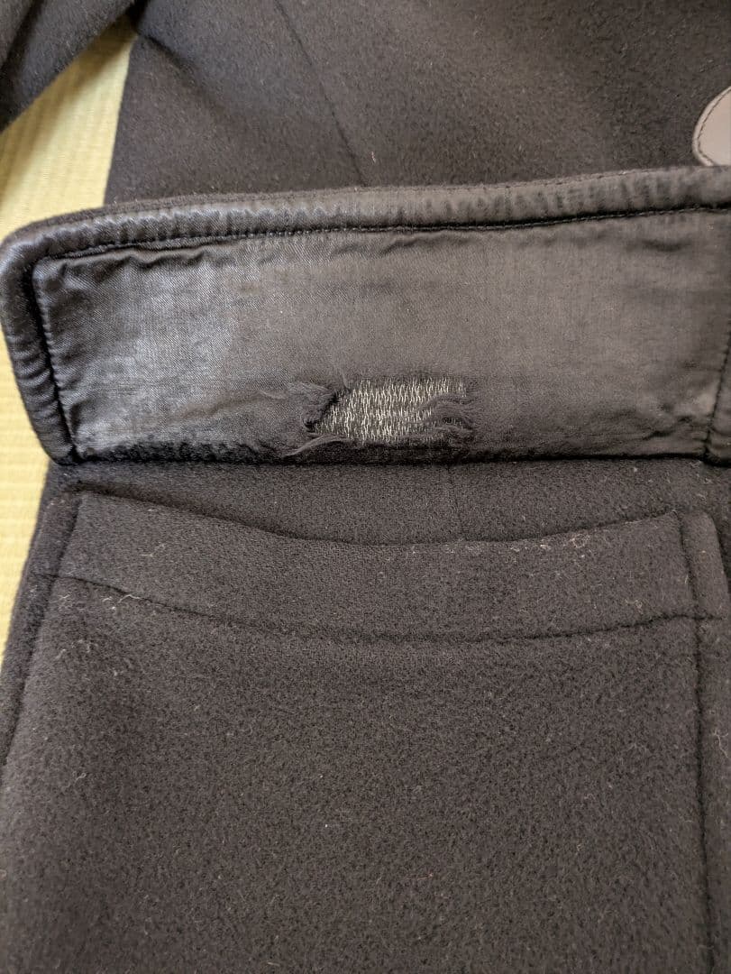 バーバリープローサム　ダッフルコート　イングランド製ビンテージ　黒サイズL