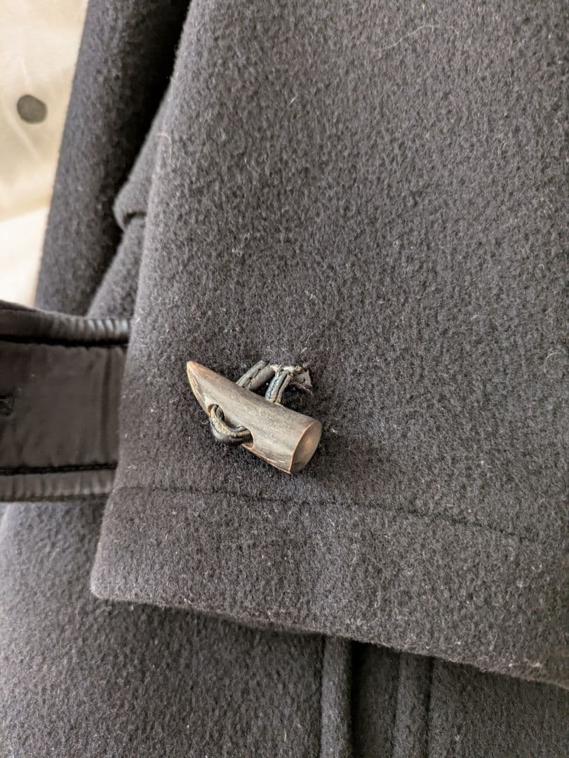 バーバリープローサム　ダッフルコート　イングランド製ビンテージ　黒サイズL