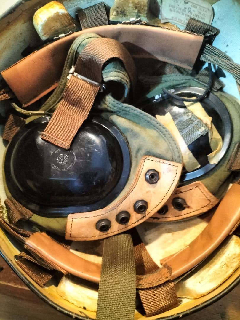 GENTEX ヘリコプターヘルメット　米軍払い下げ　XL　80's