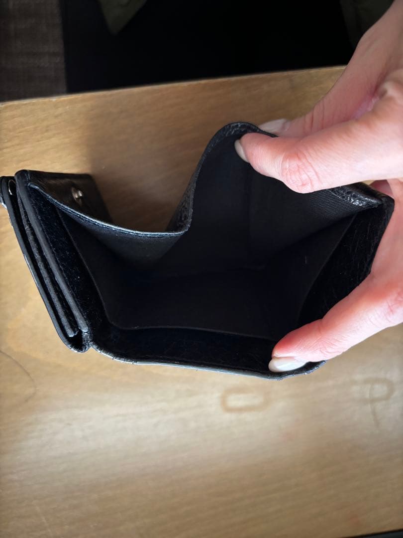BALENCIAGA ブラック　ミニウォレット　財布