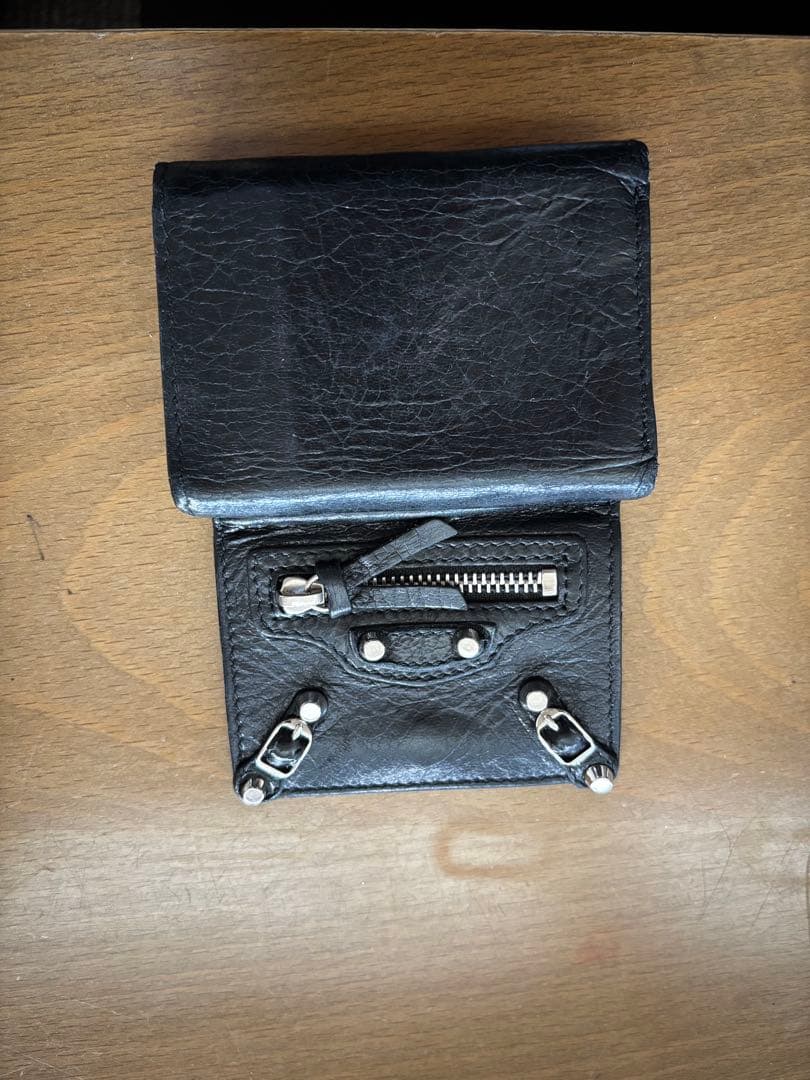 BALENCIAGA ブラック　ミニウォレット　財布