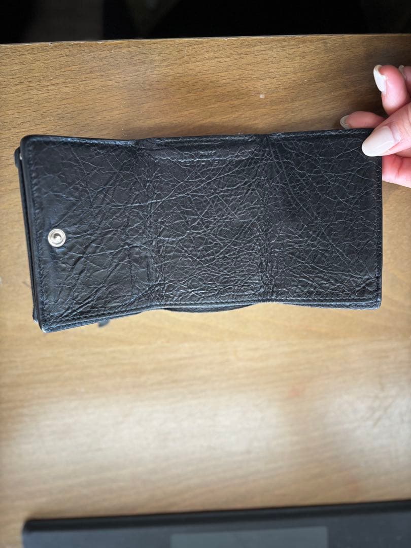 BALENCIAGA ブラック　ミニウォレット　財布