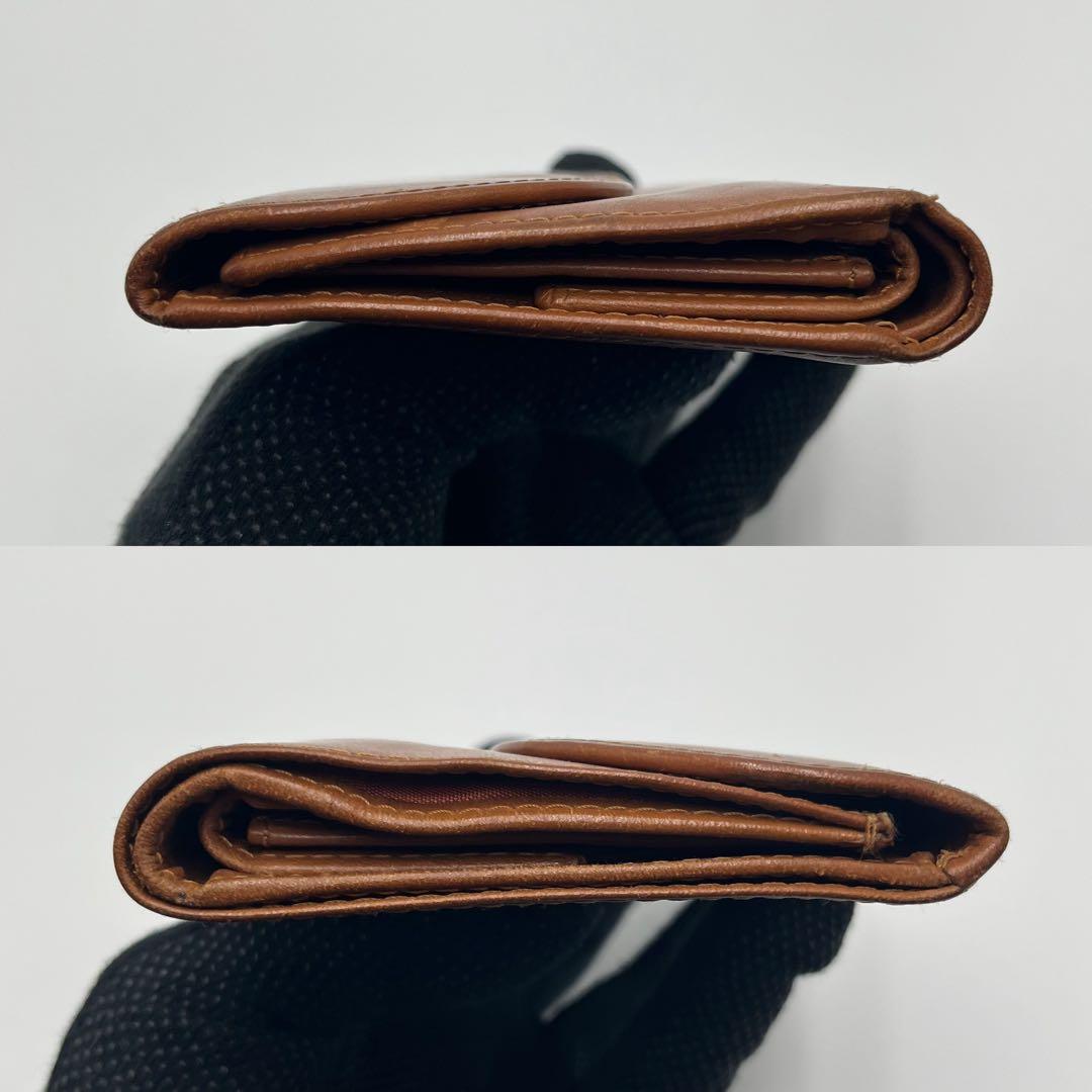 希少 Whitehouse Cox 三つ折り財布 ブラウン ブライドルレザー