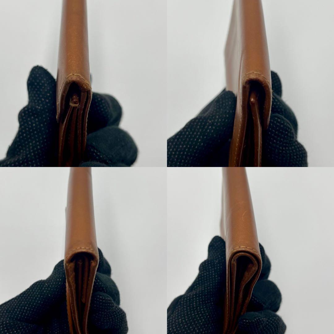 希少 Whitehouse Cox 三つ折り財布 ブラウン ブライドルレザー
